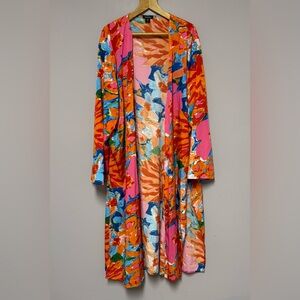 BOOHOO Kimono FLORAL Bright LIGHTWEIGHT Jacket